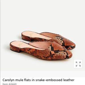 New in Box JCrew Carolyn Mule Flat